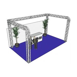 Alutruss Truss set QUADLOCK 6082R U-Figure 7x4x3.5m (WxDxH) TILBUD NU