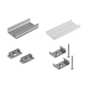 EuroLite Mounting set U-profile 20mm for LED Strip TILBUD NU