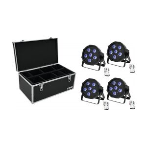 EuroLite Set 4x LED SLS-603 TCL UV Floor + Case TDV-1 TILBUD NU