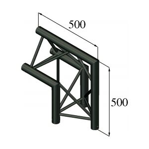 Alutruss TRILOCK S-PAC 24 2-Way Corner 90°/\\ black TILBUD NU