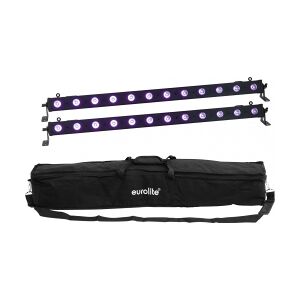 EuroLite Set 2x LED BAR-12 UV Bar + Soft Bag TILBUD NU