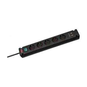 MONACOR Stikdåse m/USB MC-52USB/SW TILBUD NU