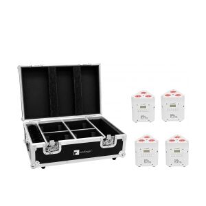 EuroLite Set 4x AKKU TL-3 TCL white + Case with charging function TILBUD NU