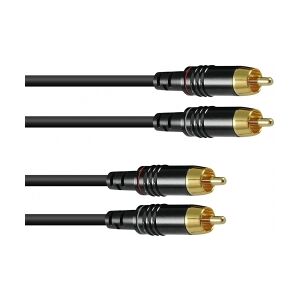 SOMMER CABLE RCA cable 2x2 1m bk Hicon TILBUD NU