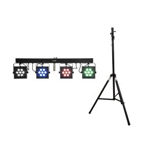 EuroLite Set LED KLS-3002 + STV-40S-WOT Steel stand TILBUD NU