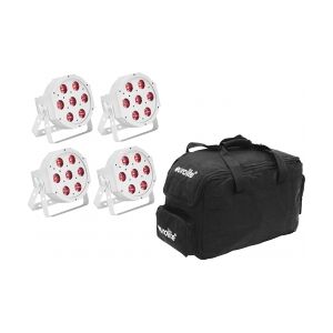 EuroLite Set 5x LED SLS-7 HCL Spot white + Soft Bag TILBUD NU