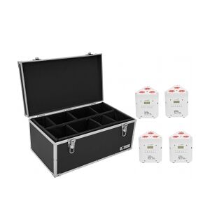 EuroLite Set 4x AKKU TL-3 TCL white + Case TDV-1 TILBUD NU