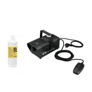 EuroLite Set N-10 black + B2D Basic smoke fluid 1l TILBUD NU