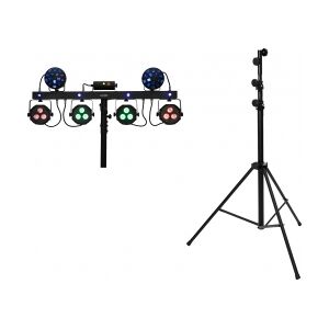 EuroLite Set LED KLS Laser Bar Next FX Light Set + STV-60-WOT EU Steel stand bla