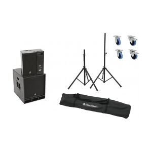 Omnitronic Set MAXX-1508DSP 2.1 Aktiv-System + Speaker stands TILBUD NU