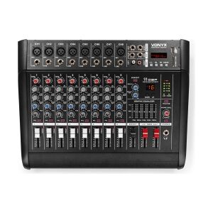 AM8A 8-kanals mixer med forstærker DSP/BT/SD/USB/MP3 TILBUD NU