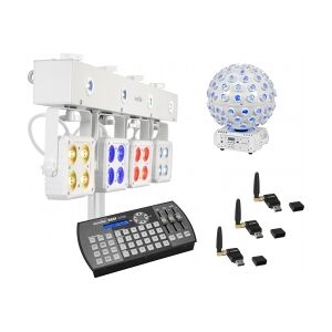 EuroLite Set LED KLS-180 wh + LED B-40 wh + USB QuickDMX + Easy Show TILBUD NU