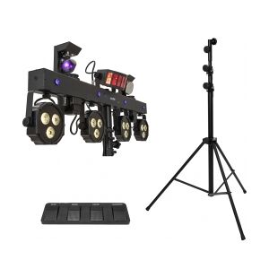EuroLite Set LED KLS Scan Next FX Compact Light Set + Foot switch + Steel stand