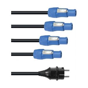 EuroLite P-Con power cable 1-4, 3x2,5mm² TILBUD NU