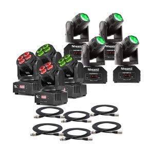 Moving Head pakke med 8 stk. 4 stk. MHL36 & 4 stk. Panther 15 TILBUD NU