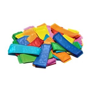 TCM FX Metallic Confetti rectangular 55x18mm, multicolor, 1kg TILBUD NU