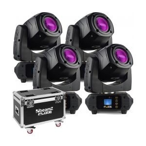 Moving Head pakke med 4 stk. BeamZ Fuze75 Spot LED Moving Head & Flightcase