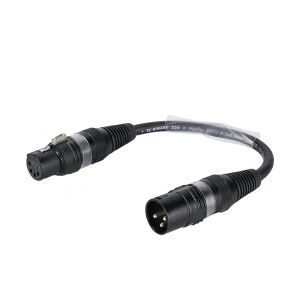 SOMMER CABLE Adaptercable 3pin XLR(M)/5pin XLR(F) bk TILBUD NU