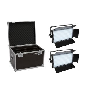 EuroLite Set 2x LED PLL-480 QCL Panel + Case TILBUD NU
