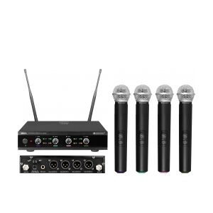 Omnitronic UHF-E4 Wireless Mic System 518.7/520.9/523.1/525.3MHz TILBUD NU