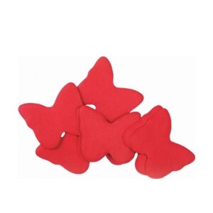 TCM FX Slowfall Confetti Butterflies 55x55mm, red, 1kg TILBUD NU