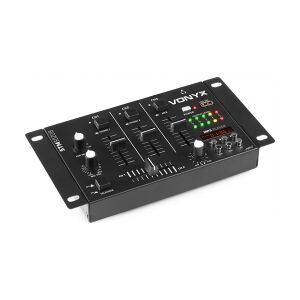 Dj Mixer STM-3020 4-kanals med USB/MP3-afspiller TILBUD NU kanal sort