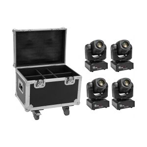 EuroLite Set 4x LED TMH-S60 Moving-Head-Spot + Case TILBUD NU