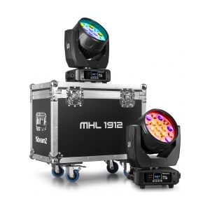 MHL1912 Moving Head Wash med Zoom 2 stk. i flykasse TILBUD NU