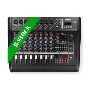 AM8A 8-Channel Mixer with Amplifier DSP/BT/SD/USB/MP3 