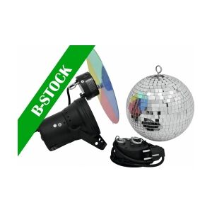 EuroLite Mirror Ball Set 20cm with Pinspot 