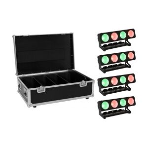 EuroLite Set 4x LED PMB-4 COB QCL 30W Bar + Case TILBUD NU