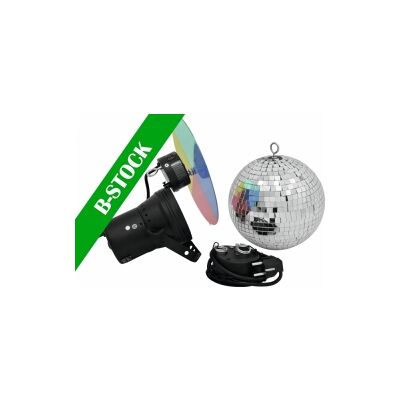 EuroLite Mirror Ball Set 20cm with Pinspot "B-STOCK" TILBUD NU EuroLite Mirror Ball Set 20cm with Pinspot "B-STOCK" TILBUD NU