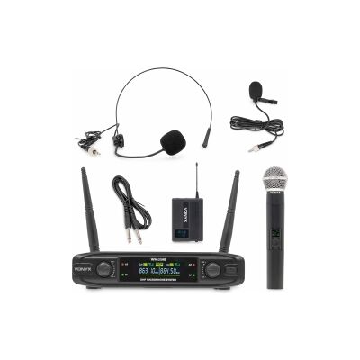 WM42HB Wireless Microphone System UHF with 1x Handheld and 1x Bodypack TILBUD NU WM42HB Wireless Microphone System UHF with 1x Handheld and 1x Bodypack TILBUD NU