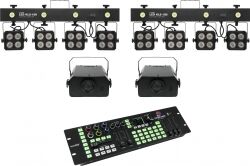 EuroLite Set 2x LED KLS-180 + 2x LED WF-40 + DMX LED Color Chief Controller EuroLite Set 2x LED KLS-180 + 2x LED WF-40 + DMX LED Color Chief Controller