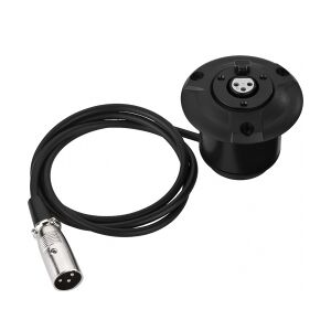 MONACOR XLR-bøsning m/Anti-Shock XLR-703JSM stødmonteret grundlag socket mount chok med