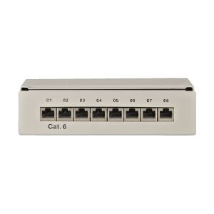 MONACOR Patch panel 8-ports PATCH-8 TILBUD NU lappe port havn