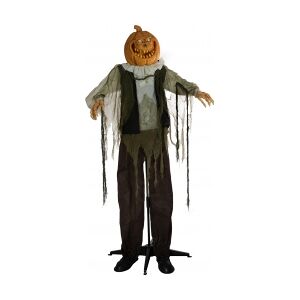 Europalms Halloween Figure Pumpkin Man, animated, 170cm TILBUD NU