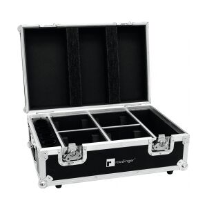 Roadinger Flightcase 4x AKKU TL-3 Trusslight QuickDMX with charging function