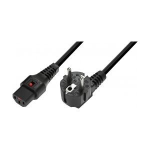 IEC LOCK IEC Power Cable locking 3x1.0 5m bk TILBUD NU