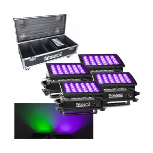 BeamZ Star-Color 240 Wash 4 x Star color 240 1x Flightcase - Pakketilbud TILBUD