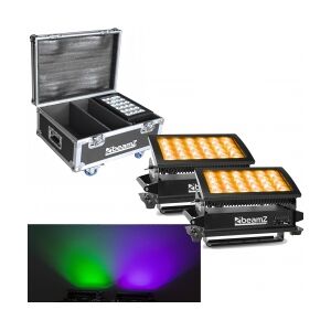 BeamZ Star-Color 360 Wash 2 x Star color 360 1x Flightcase - Pakketilbud TILBUD