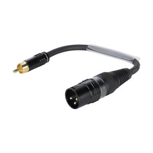 SOMMER CABLE Adaptercable XLR(M)/RCA(M) 0.15m bk TILBUD NU