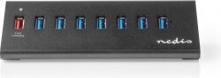Nedis USB-hub   8 Porte   USB 3.0-drevet   QC3.0   5 Gbps, UHUBUP3810BK TILBUD Nedis USB-hub   8 Porte   USB 3.0-drevet   QC3.0   5 Gbps, UHUBUP3810BK TILBUD