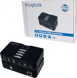 Velleman LogiLink - USB 8 kanals 7.1 sound box TILBUD NU lydboks kanaler boks lyd