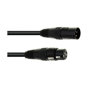 EuroLite DMX cable XLR 3pin 20m bk TILBUD NU kabel