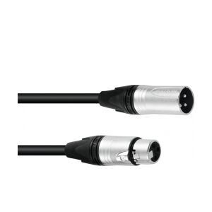 PSSO DMX cable XLR 3pin 0,5m bk Neutrik TILBUD løftdenløsem kabel løft løse den