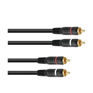 Omnitronic RCA cable 2x2 15m TILBUD NU kabel