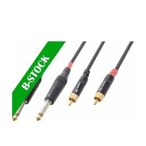 Cable 2x6.3 Mono - 2xRCA Male 3.0m 