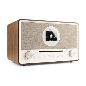 Lucca Internet Radio with DAB+ and CD Player Wood TILBUD NU