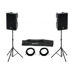 Omnitronic Set 2x XKB-212A + Speaker Stand MOVE MK2 TILBUD NU